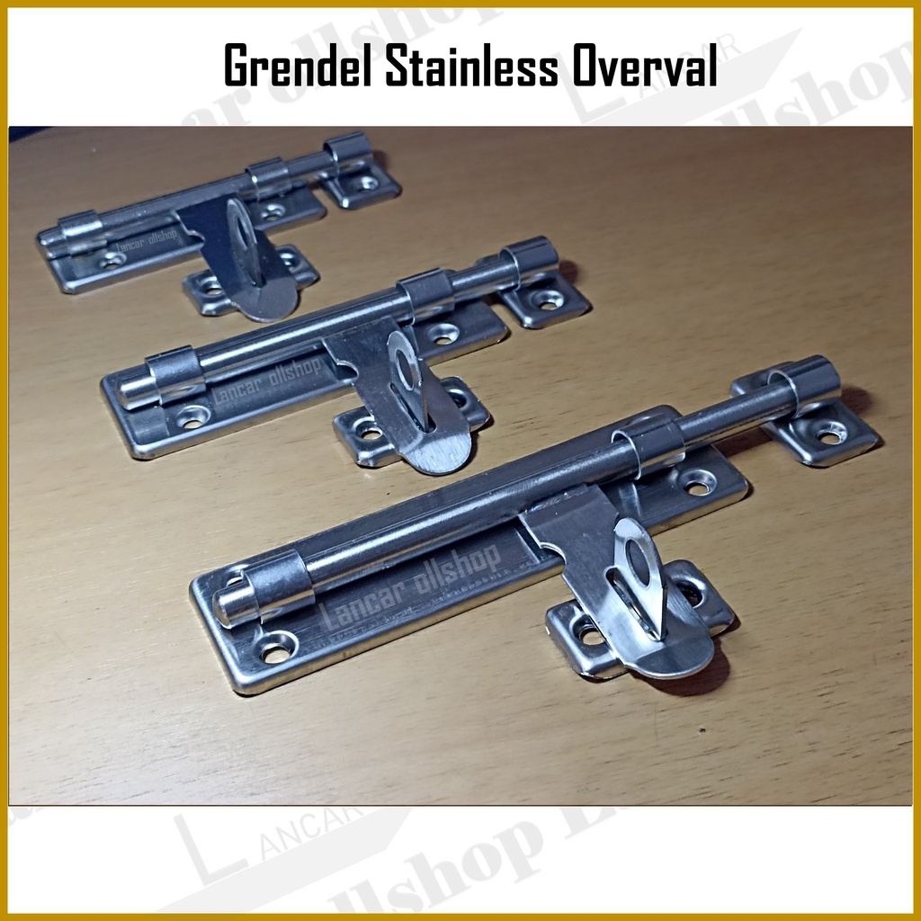 Grendel pintu stainless / grendel jendela / Slot Pintu / Slot Jendela 2 / 3 / 4 inch 6inch Grendel Overval Tebal Stainless Steel