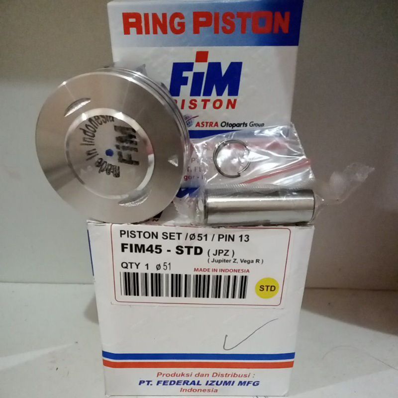 Piston kit Jupiter z, Vega r new, Vega R FIM45 Std 51mm Pin 13mm