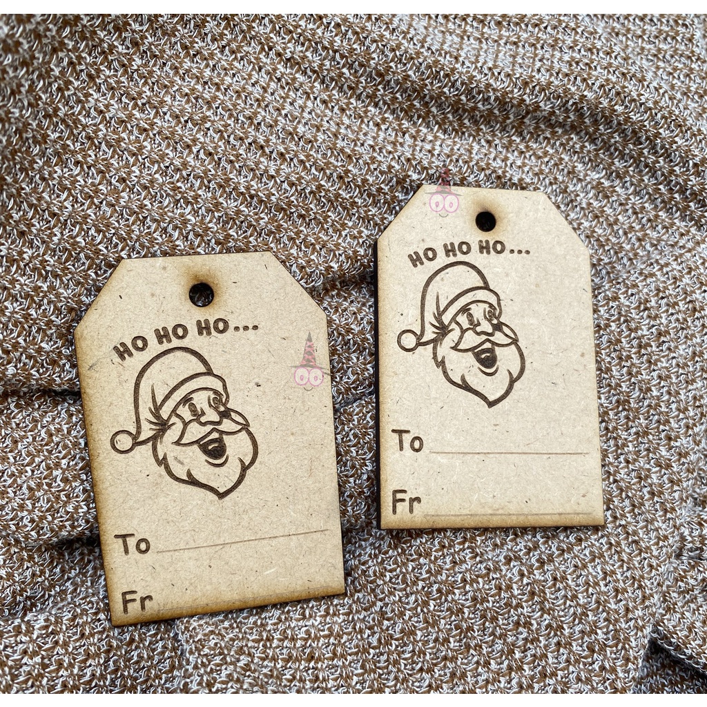 READY Tag Hampers Natal | Christmas Hampers | Dekorasi Natal | Kado Natal | Hiasan Kado Label Gift Tag Xmas |  | Ucapan Natal WOOD | Mini Tag Gantungan Natal Merry Christmas  Kayu / Label Ucapan Natal | Hiasan Santa Claus