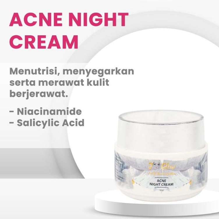 Ready stock 67HK0 Jglow Skincare Acne Night Cream Netto 10gr 94