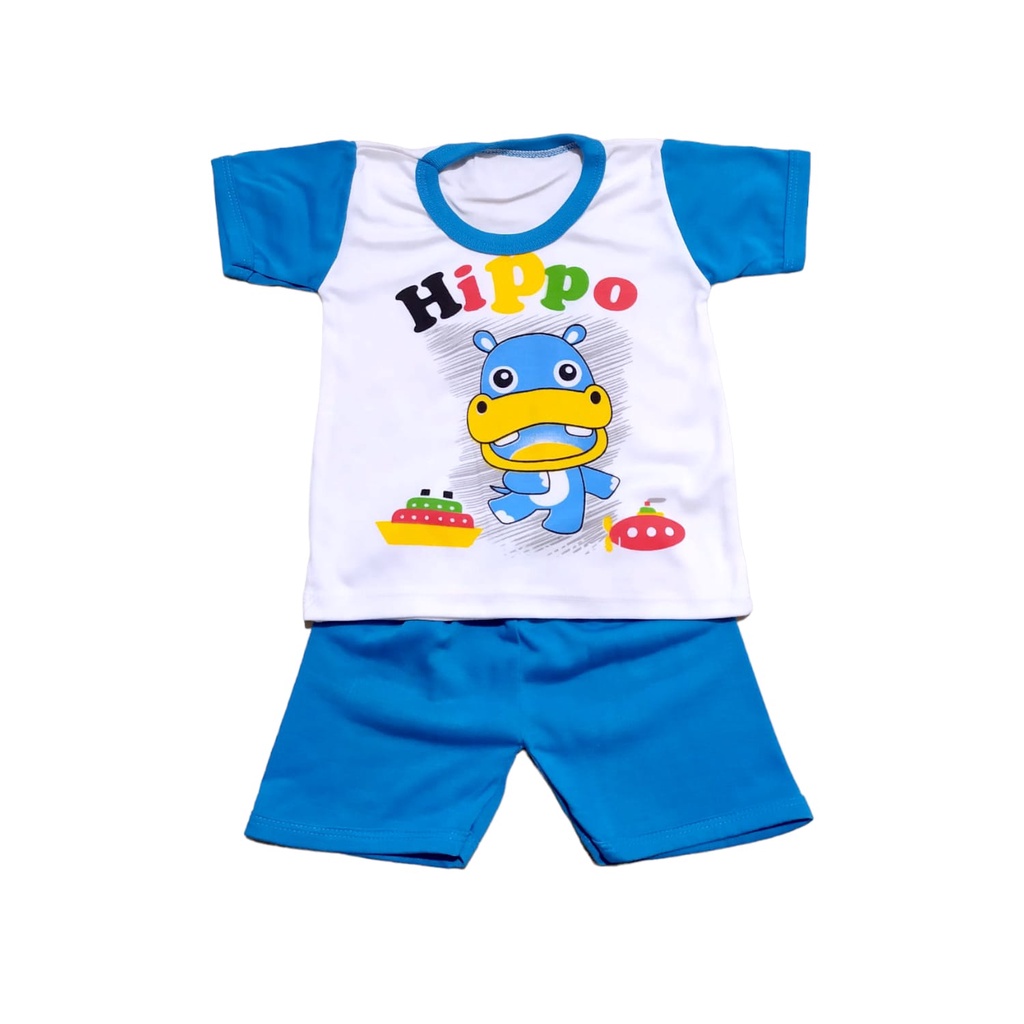 Baju Setelan Bayi Laki Laki Motif Karakter Usia 0-12 bulan