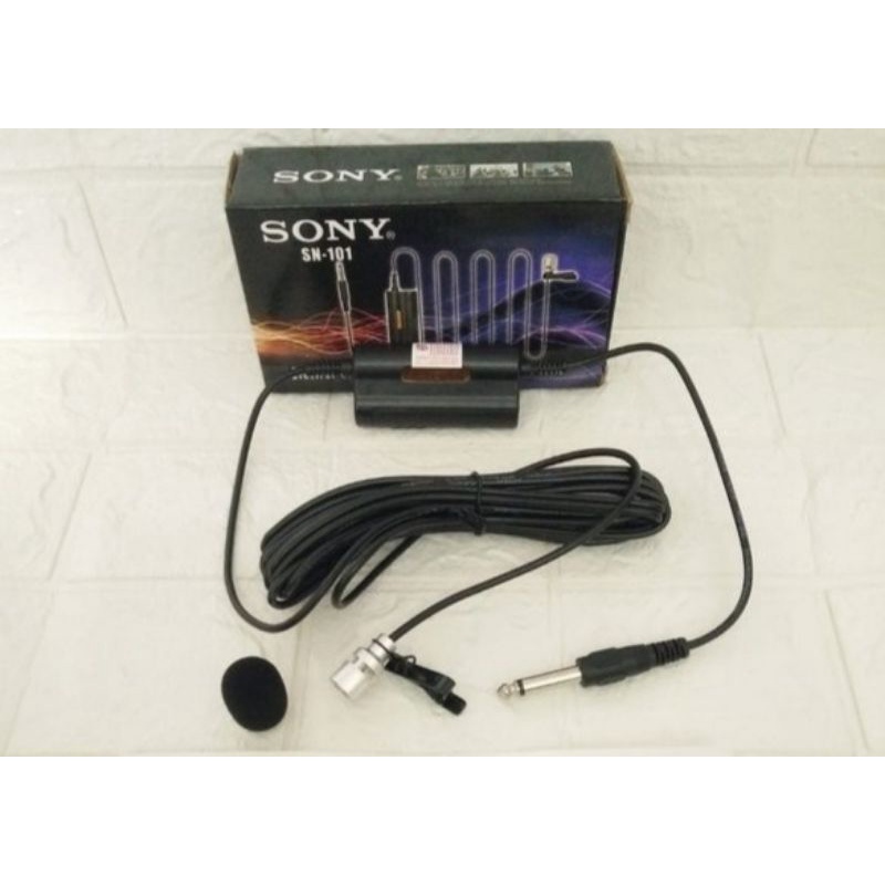 mic jepit sony  SN 101 / mic sony SN101 / mic clip on sony / mic condensor / mic imam / mic jepit baju / clip on microphone