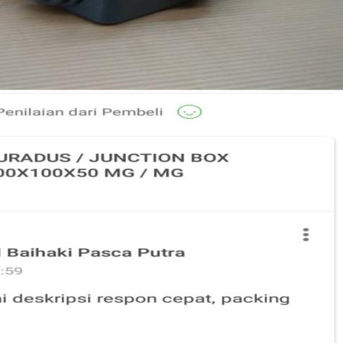 DURADUS / JUNCTION BOX 100X100X50 MG / MG - Hitam