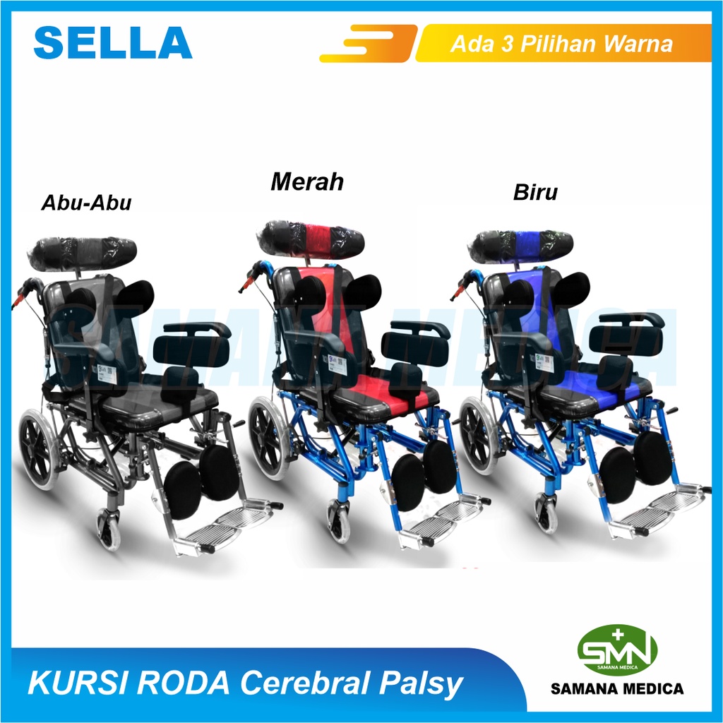 Kursi Roda CP Cerebral Palsy G458C Merk SELLA ANAK 33 cocok untuk penderita CEREBRAL PALSY Murah Promo