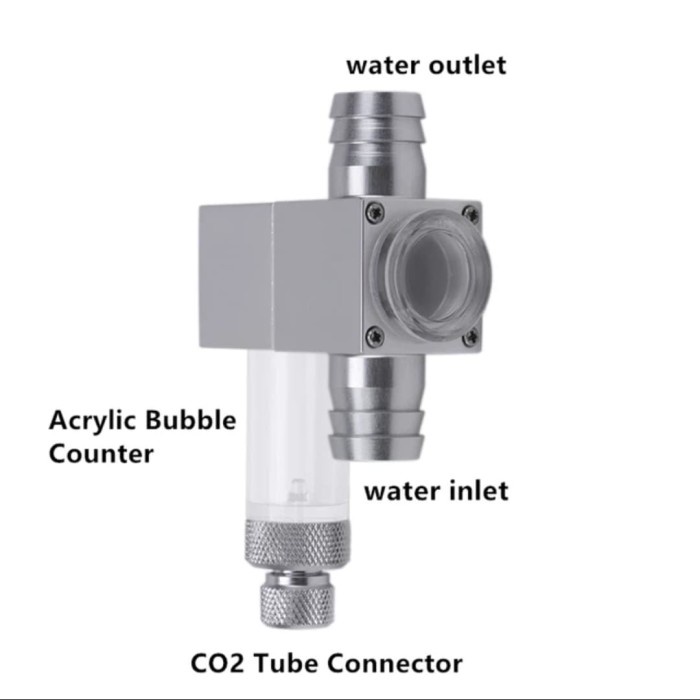 Co2 inline diffuser / co2 external diffuser