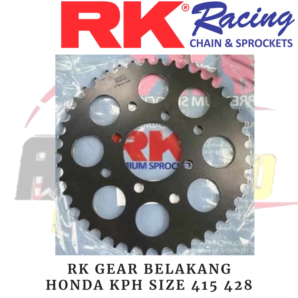 RK Takasago Gear Gir Belakang KPH Ukuran 415 428 / RK Takasago Rear Premium Sprocket Honda KPH / RK 