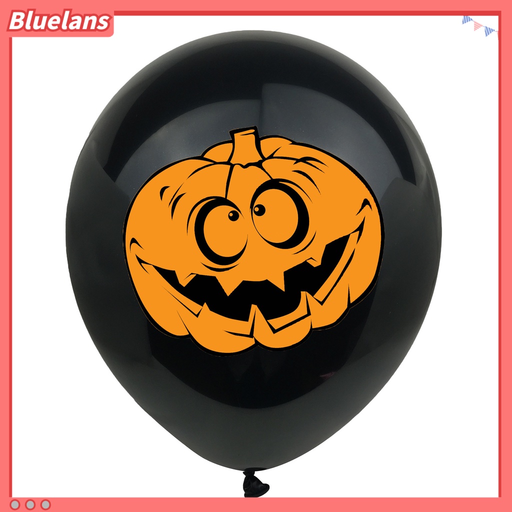 1 Set Balon Latex Motif Labu Halloween Untuk Dekorasi Pesta