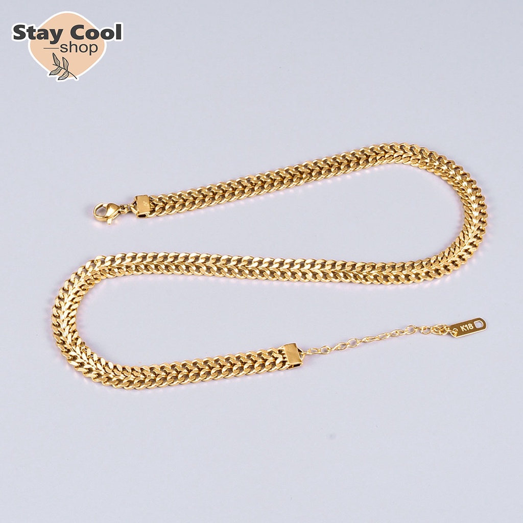 Kalung Titanium Rantai Cantik Model Terbaru Fashion Korean Anti Karat Dan Luntur Bisa Cod Bayar Ditempat