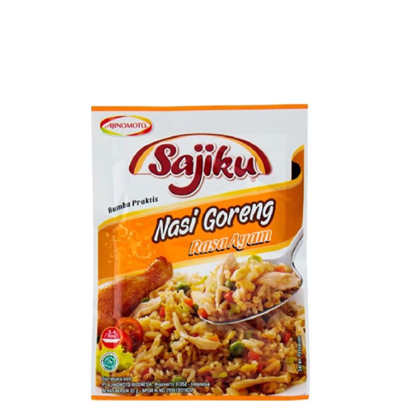 

Sajiku Nasi Goreng Ayam 20 gr - Sajiku Bumbu Nasi Goreng Ayam