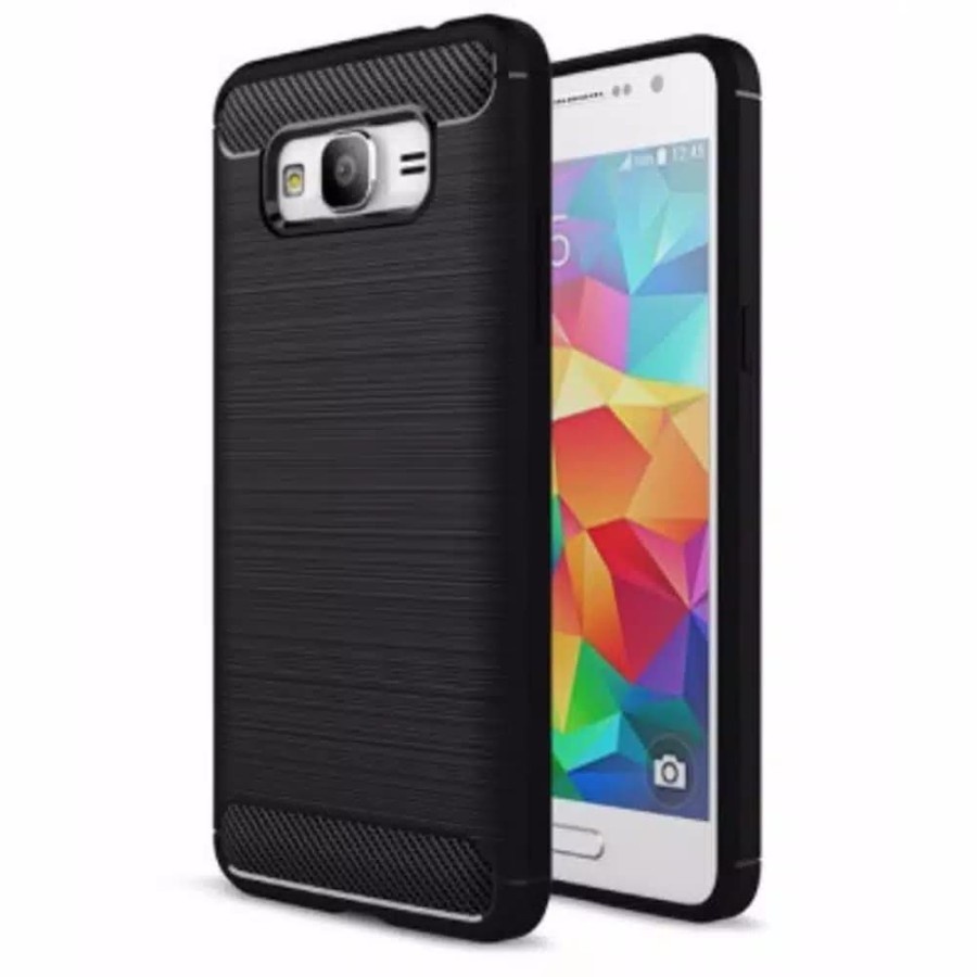 CASE SLIM FIT CARBON IPAKY SAMSUNG J7 2015 J700 SOFTCASE - GA