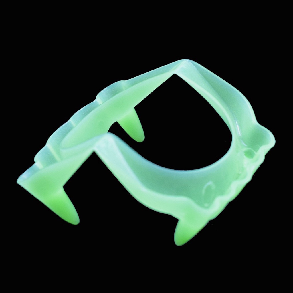 Ga-5pcs Gigi Palsu Halloween Simulasi Glow in The Dark Gigi Palsu Vampir Halloween Plastik Untuk Topeng