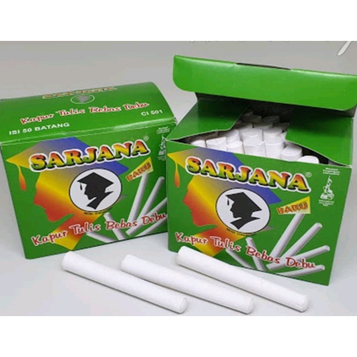 

KAPUR TULIS PUTIH SARJANA 50 PCS