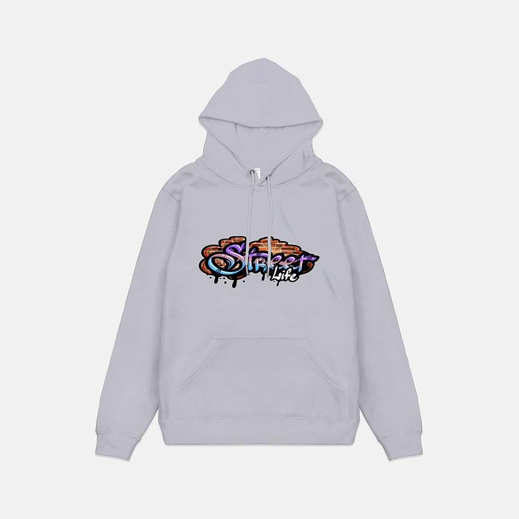 Pullover Hoodie Sweater Grafiti Street life