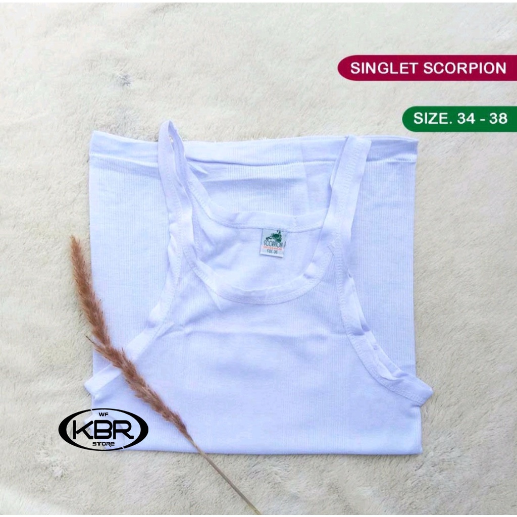 ISI 1 PCS, 3 PCS, 6 PCS / Singlet scorpion singlet pria dewasa | kaos dalam pria dewasa murah berkualitas | pakaian dalam pria