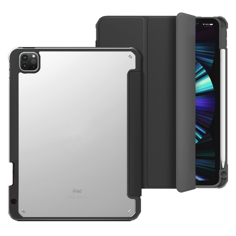 Casing Flip iPad Mini 6 7th 8th 9th 10.2 Air 1 5th 6th 9.7 Air 4 5 10.9 Pro 2020 2021 11 &quot;Bahan Silikon Transparan