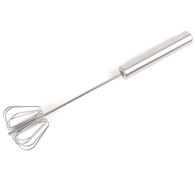 

*$*$*$*$] Alat Kocok Makanan Whisk Mixer Semi Automatic Kitchen Tools - Silver