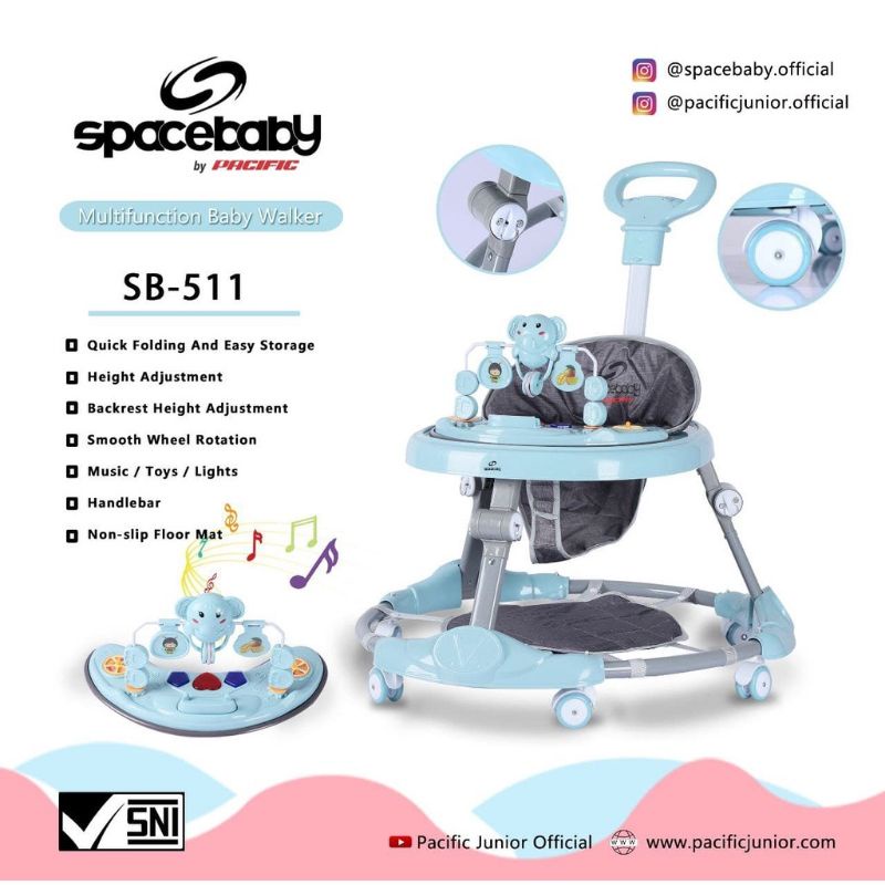 Baby Walker SB511 Elephant Stir Space Baby