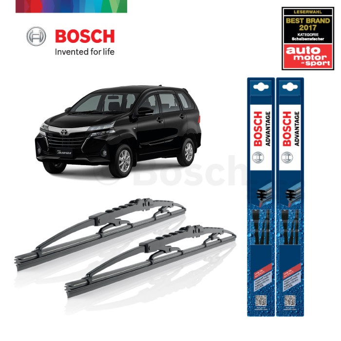 Wiper Mobil Toyota New Avanza (2013-on) Sepasang Bosch Advantage