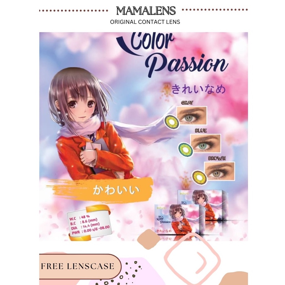 SOFTLENS LIVING COLOR PASSION NORMAL DIA 14.4MM | FREE LENSCASE - MAMALENS