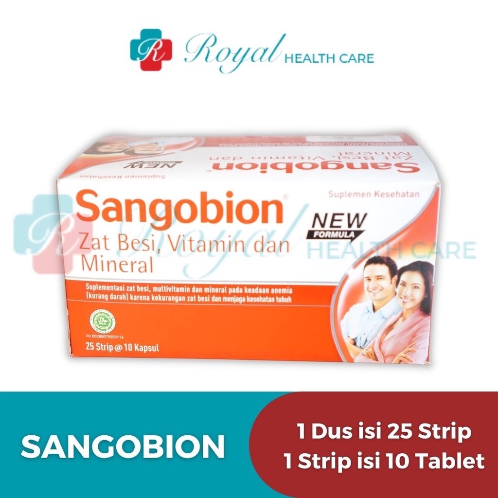 SANGOBION STRIP 10 TABLET Berkontribusi Dalam Pembentukan Sel-sel Darah