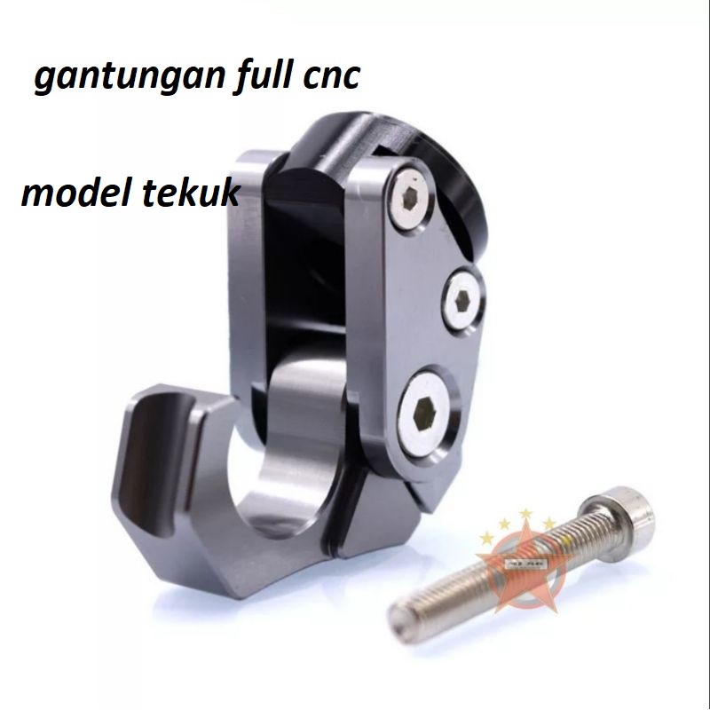 gantungan motor bagasi fulll cnc gantungan motor nmax,vario,beat,mio,scoopy dll universal model buka tutup