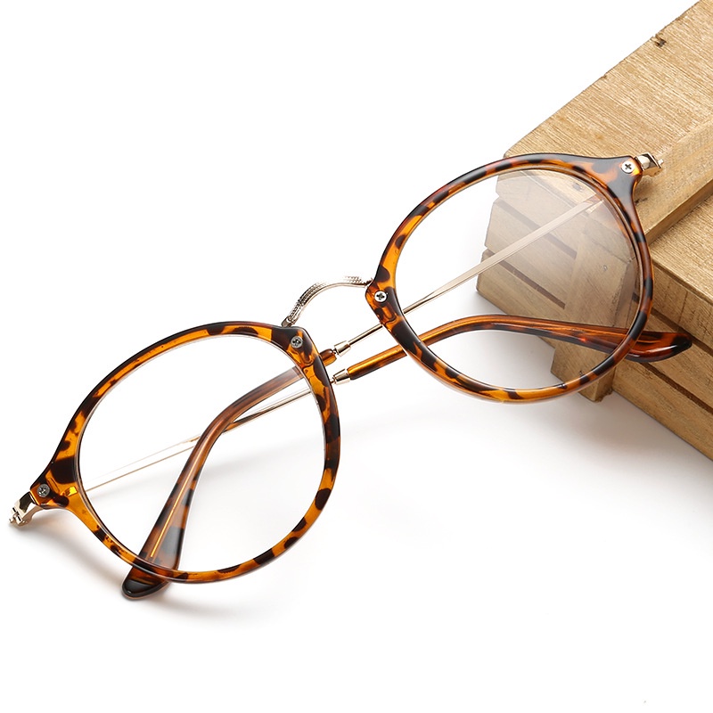 【Bayar di Tempat】MINUS 0° Classical Mata Kucing Kacamata Wanita Cat Eye Eyeglasses