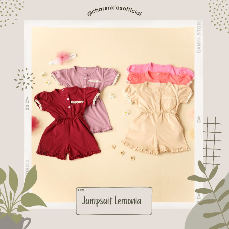 Jumpsuit Lemonia free bando by Chars'n Kids Official