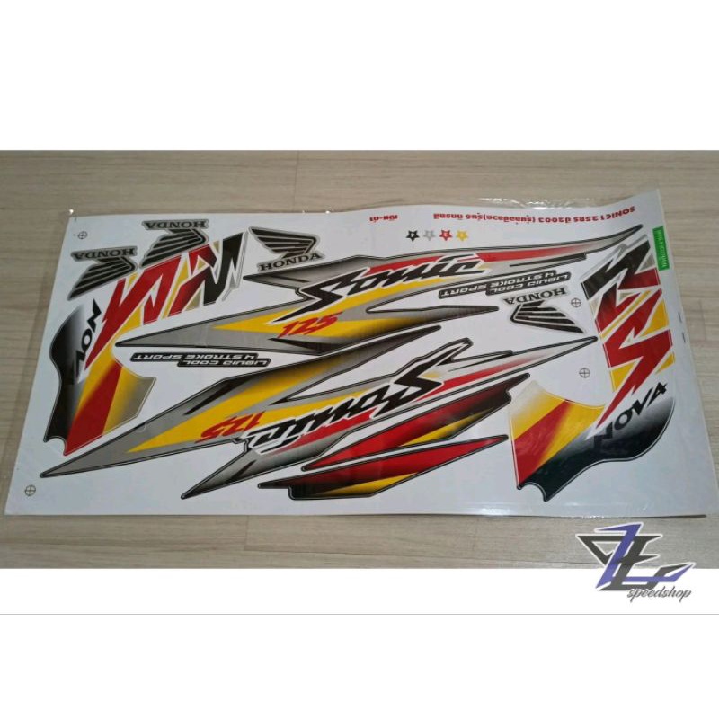 Striping honda nova sonic 125 old 2003 RS kodak thailand