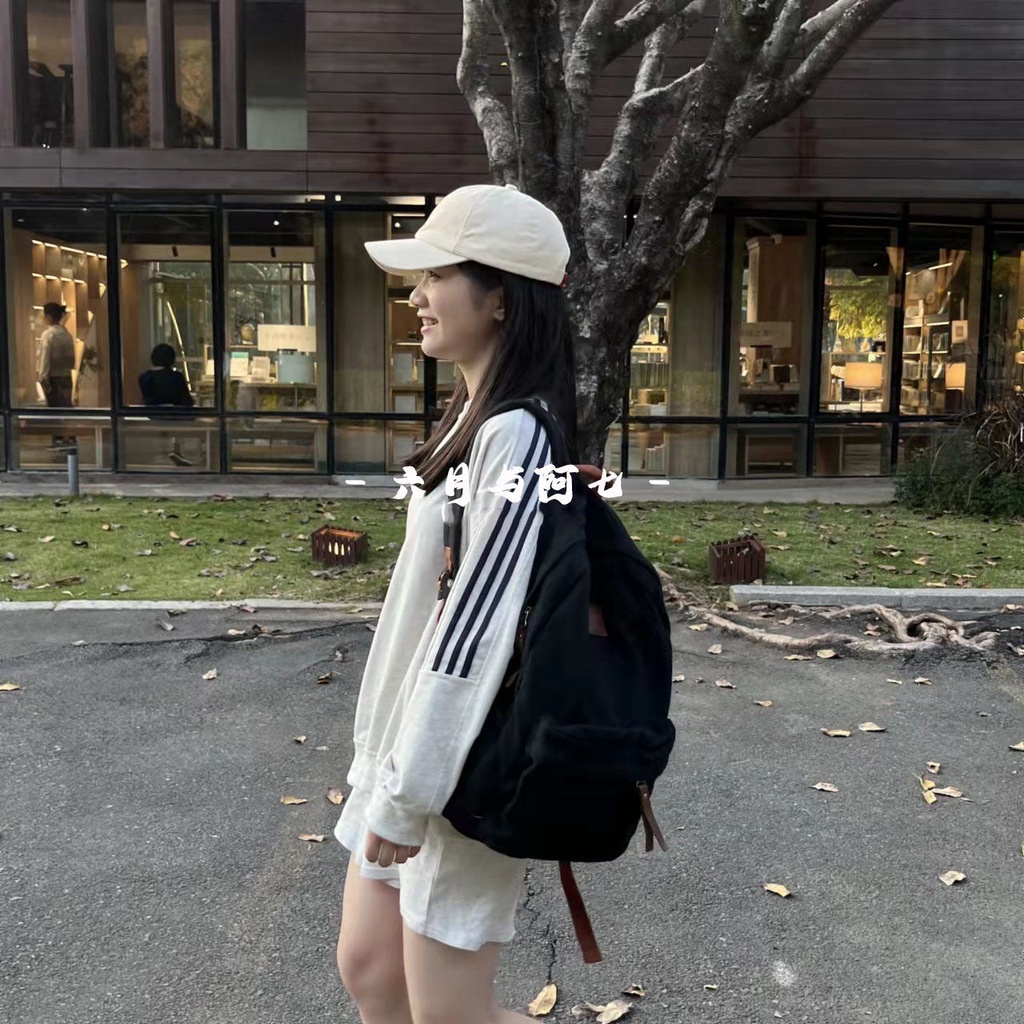 ✒Sera Sera American retro tas sekolah pria dan wanita bisa menjadi angin malas ransel mahasiswa ransel dicuci kanvas mahasiswa ransel tahan lama