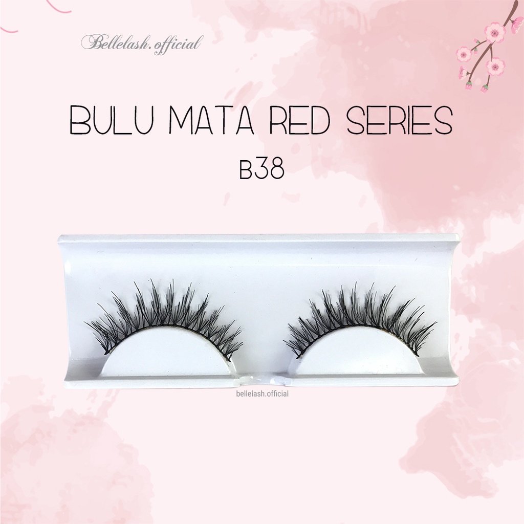 B38 Bulu Mata Palsu Handmade Natural False Eyelash Eye Lashes Lusin