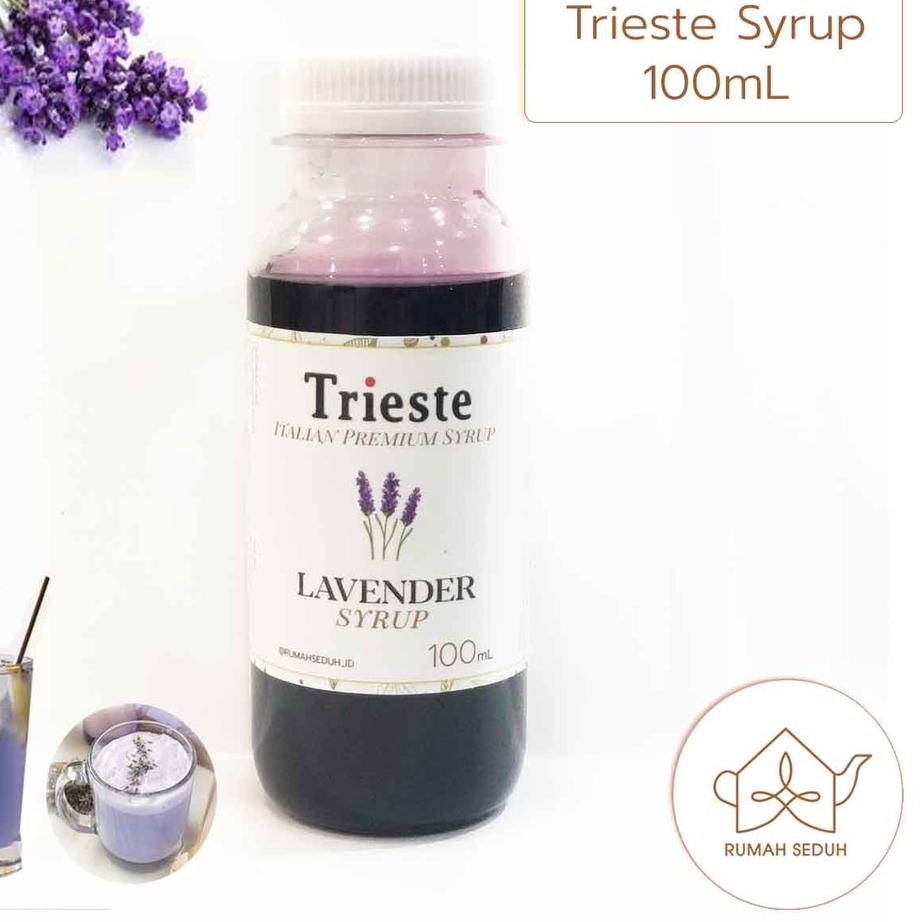 

trxe3E8q--100 mL Trieste Lavender Syrup - Sirup Bunga Lavender