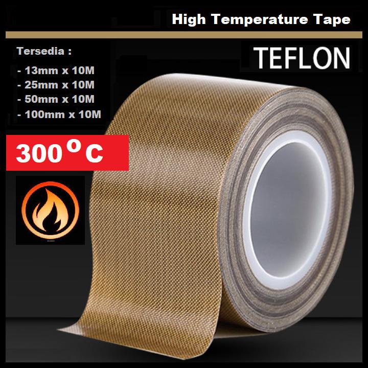 Jual Teflon Tape Kain Kertas Isolasi Anti Panas Tahan Press Sealer Baking Shopee Indonesia