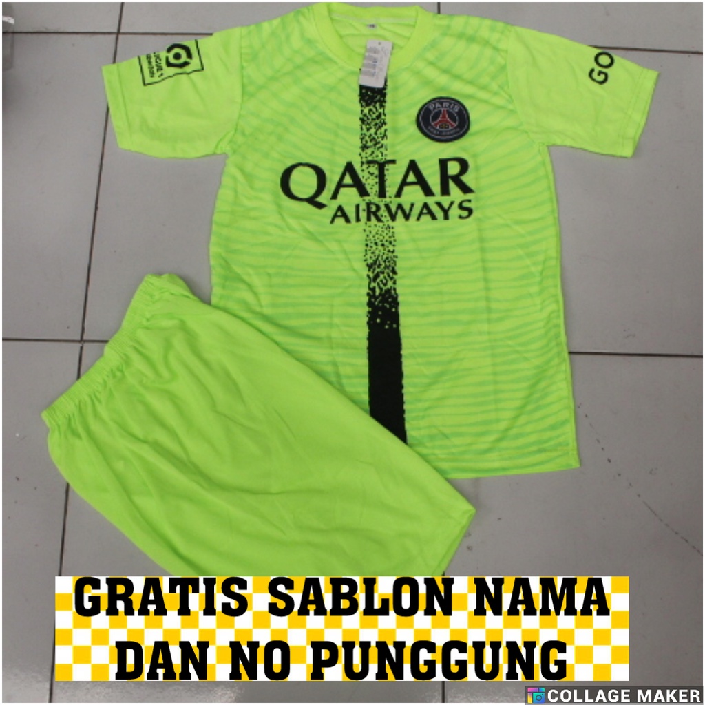 BAJU BOLA ANAK PSG/SETELAN JERSEY BOLA ANAK PSG USIA 10-12THN