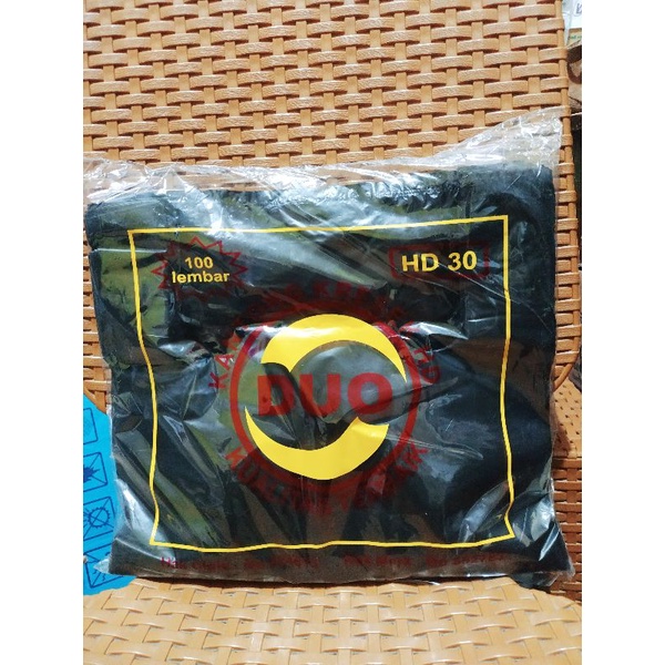 KR006 Kantong Kresek Plastik Duo HD Ukuran 30cm Hitam 100pcs