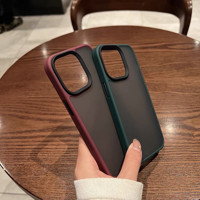 Case Pelindung Kamera matte Buram shockproof Untuk iphone 14 pro max 14 plus 13 12 pro max 13 pro max