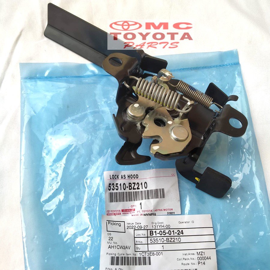 Pengunci Kap Mesin / Lock Assy Hood Agya Ayla 53510-BZ210