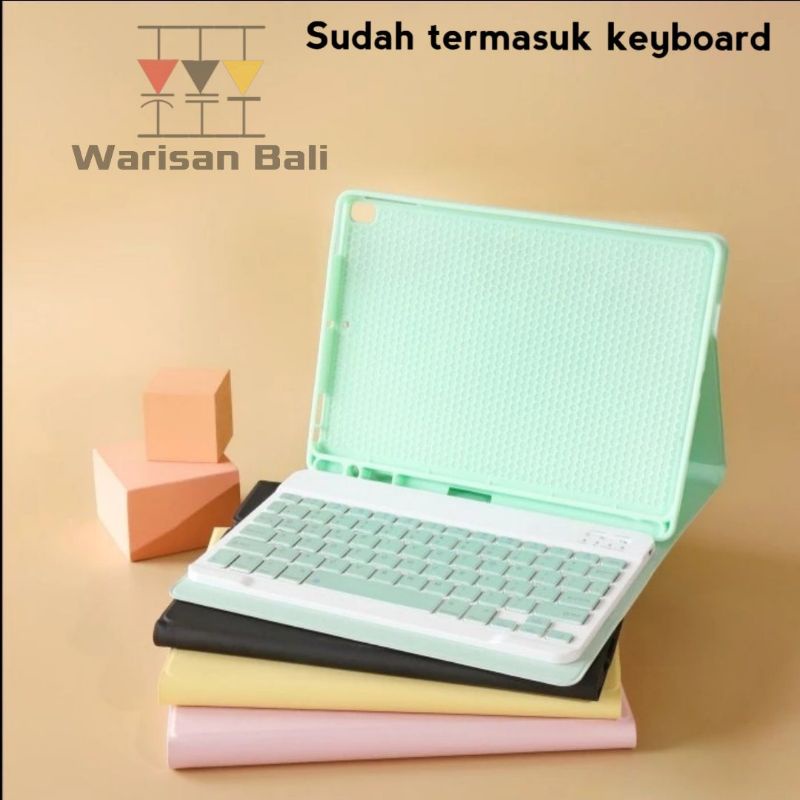 Cover case keyboard ipad 5,6,7,8,9 ipad Air ipad Mini ipad Pro dll smartcover smartcase casing ipad