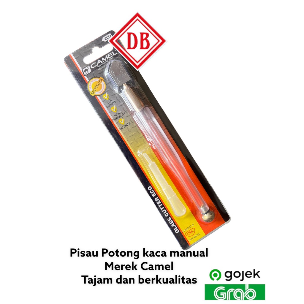 DB PISAU CUTTER POTONG KACA MANUAL CAMEL/ALAT POTONG KACA MANUAL