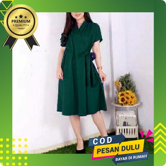 Christmas Dress Wanita Terbaru Lorenza Dres Natal Brukat Tile Bordir Mutiara/ Gaun Brokat Gliter Dre