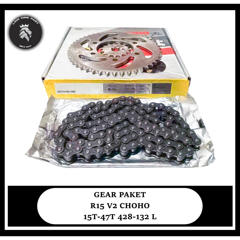 GEARSET GIR SET GEAR PAKET YAMAHA R15 V2 CHOHO