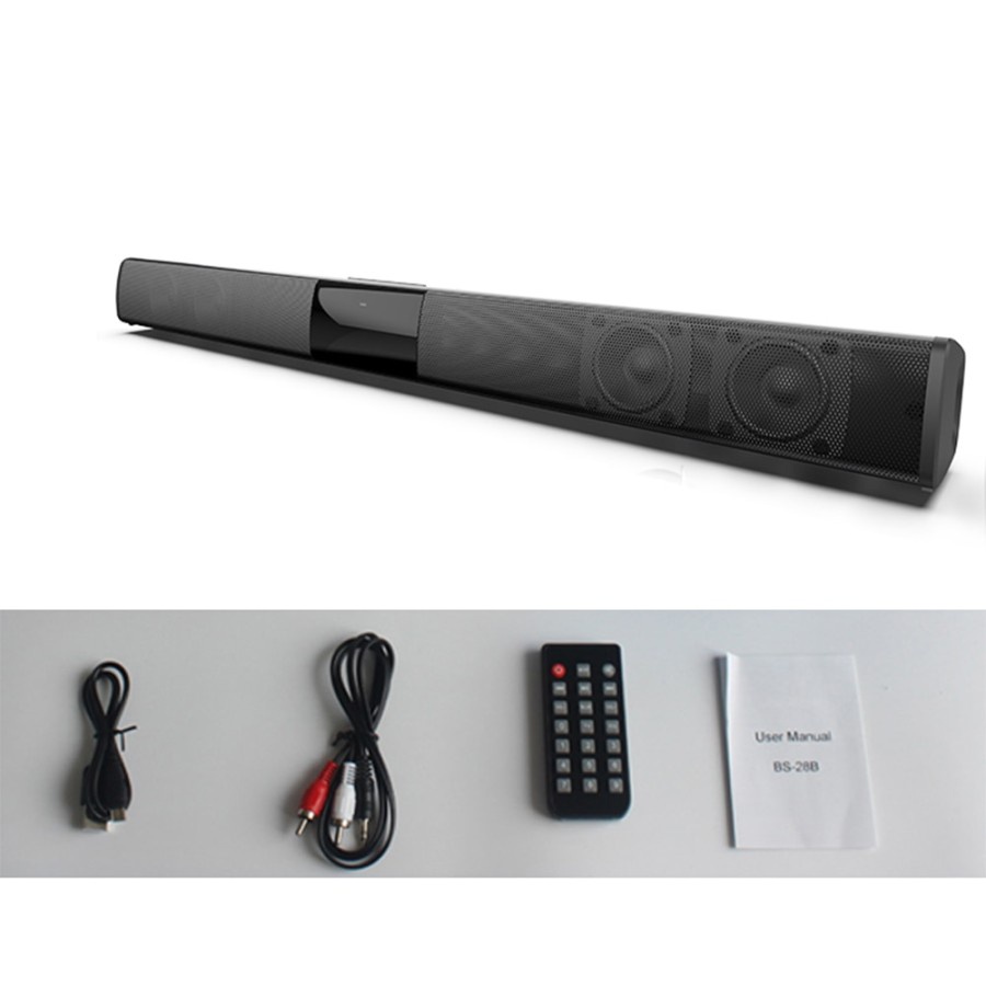 Soundbar Bluetooth Speaker Smart Home Theater Subwoofer Pemutar Audio
