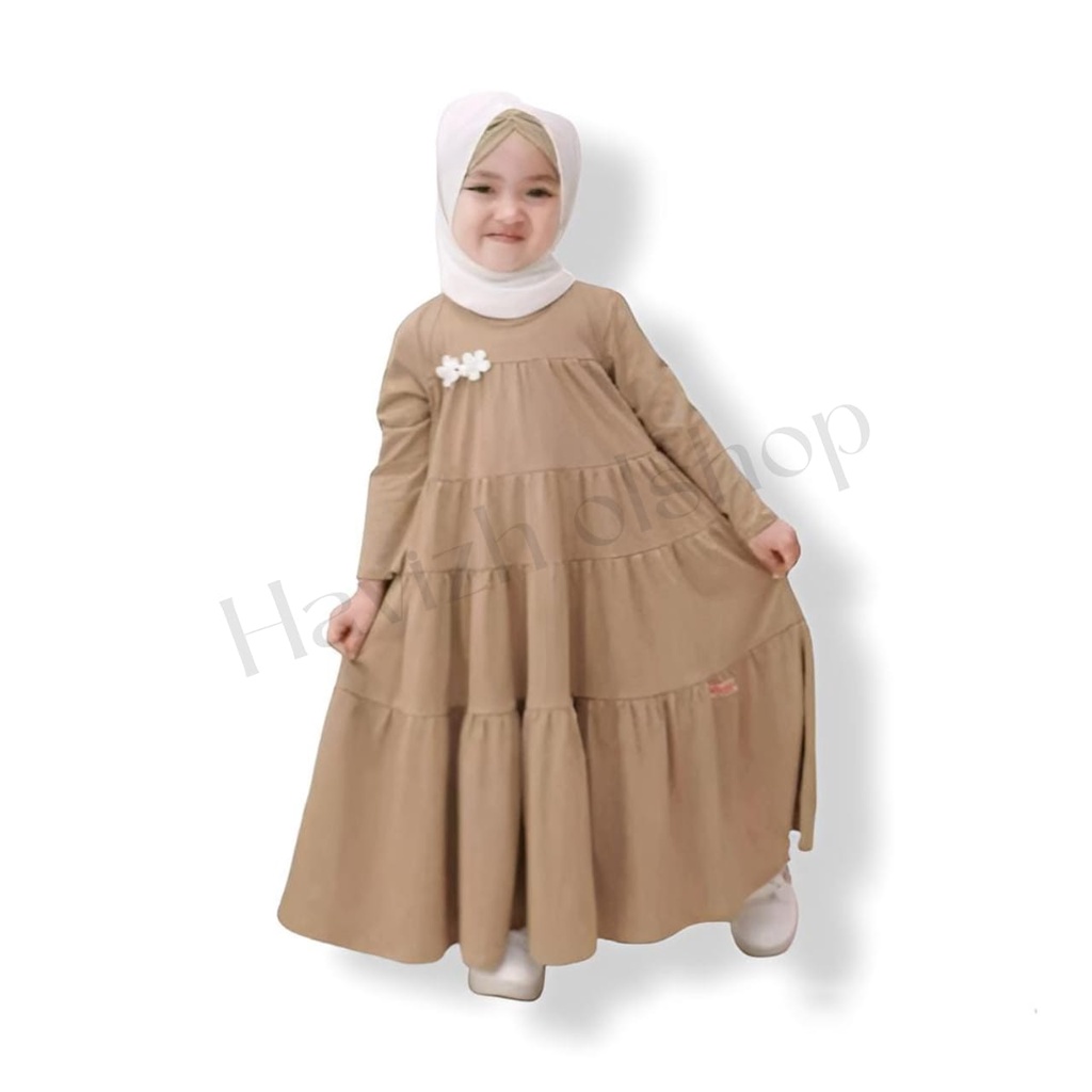 Gamis anak bunga 1-12thn // Gamis anak perempuan