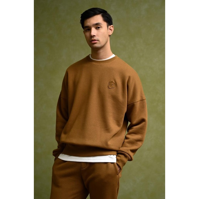 SWEATER PREPP STUDIO PREPP SIGNATURE SWEATSHIRT BROWN