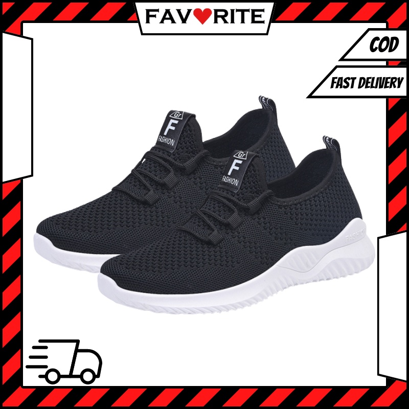 Favorite &quot;FREE BOX&quot; Sepatu Olahraga Wanita Sepatu Running Sepatu Sneakers Wanita Bertali Running Shoes Korea 9131