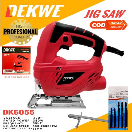 Mesin Pemotong Kayu Triplek Dekwe Jigsaw DK6055