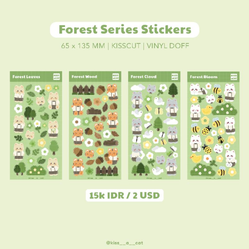 

Forest Series Sticker Deco - 96z Jun, Hoshi, Wonwoo, Woozi