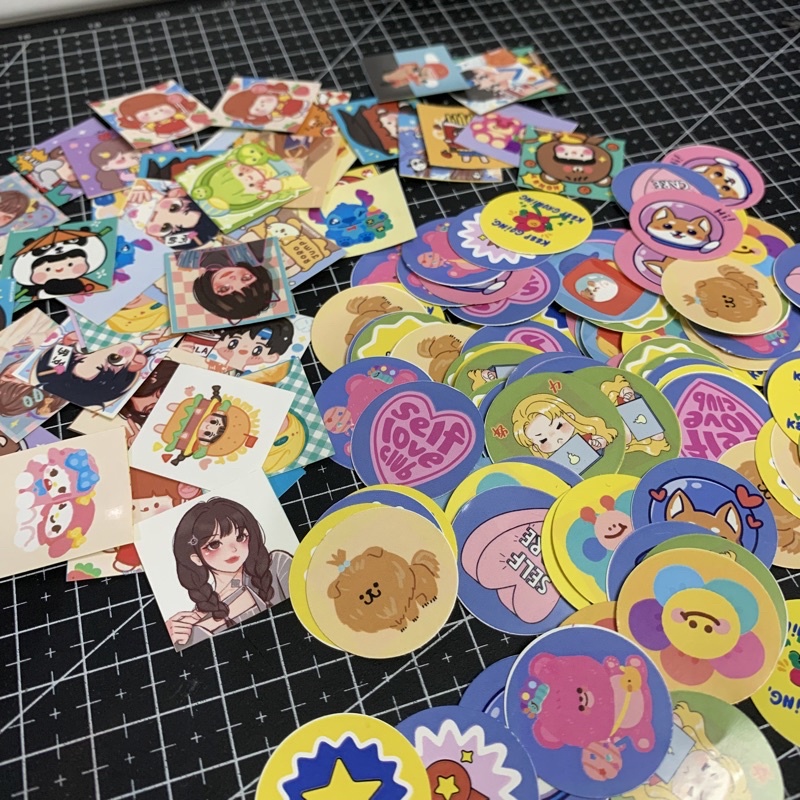 

stiker journal / logo packing/ seal / segel packaging / freebies aestetic