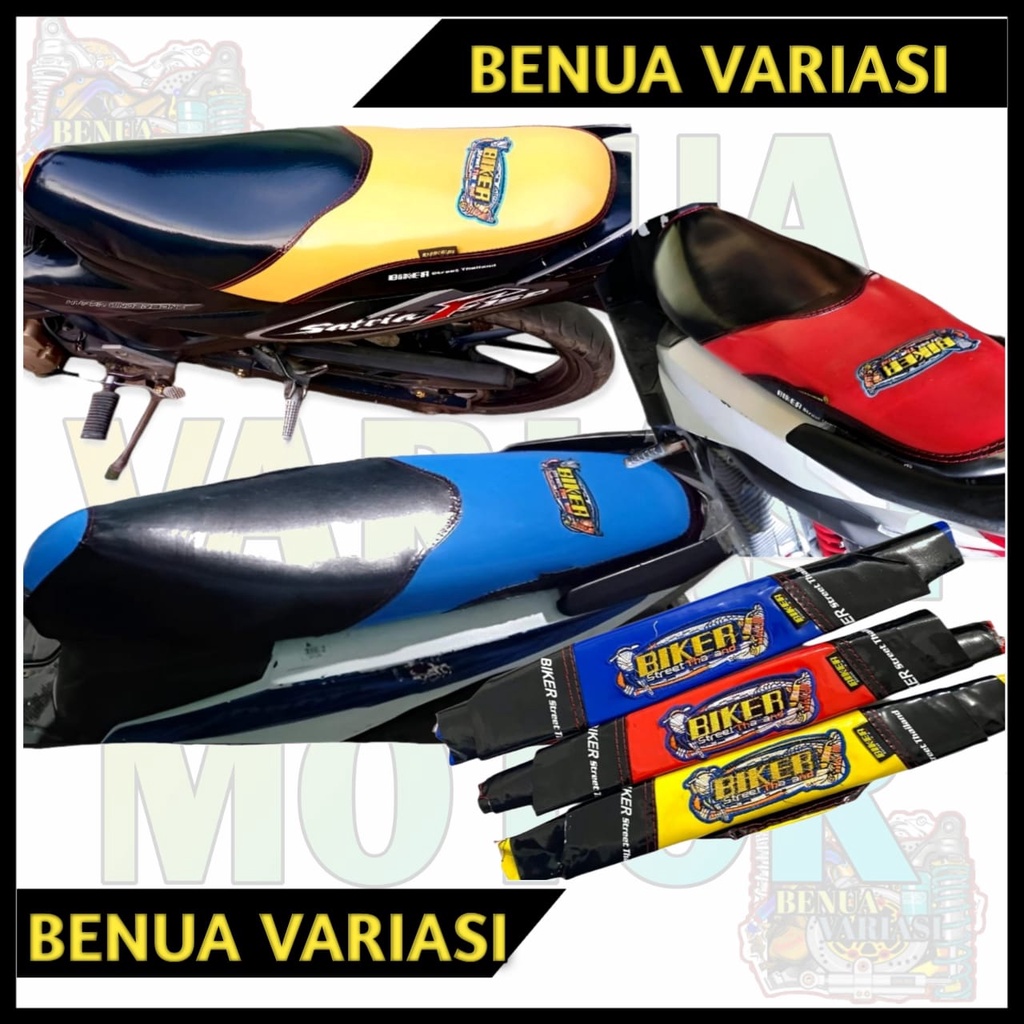 KULIT JOK BIKER GLOSSY KARBON SARUNG JOK BIKER KAIN JOK BIKER CARBON GLOSSY THAILAND BISA UNTUK SEMU