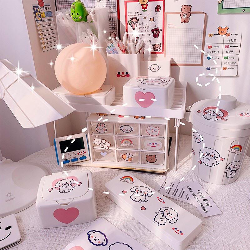 FYGALERYSURABAYA HL0126 Stiker Jurnal Set Motif  Sticker Diary Planner Book Aesthetic