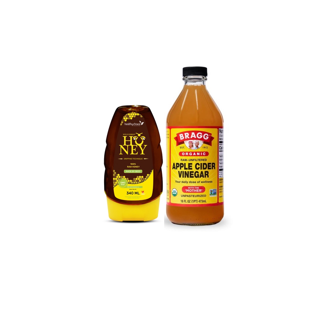 

Bundling Bragg Apple Cider Vinegar 473ml & Healthy Choice Wild Forest Honey 340ml